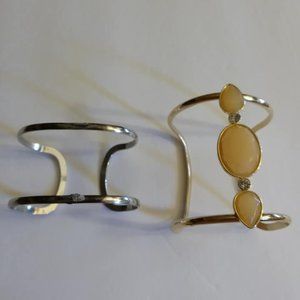 2 cuff bracelets